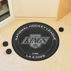 Retro NHL Los Angeles Kings Hockey Puck Rug - 27in. Diameter