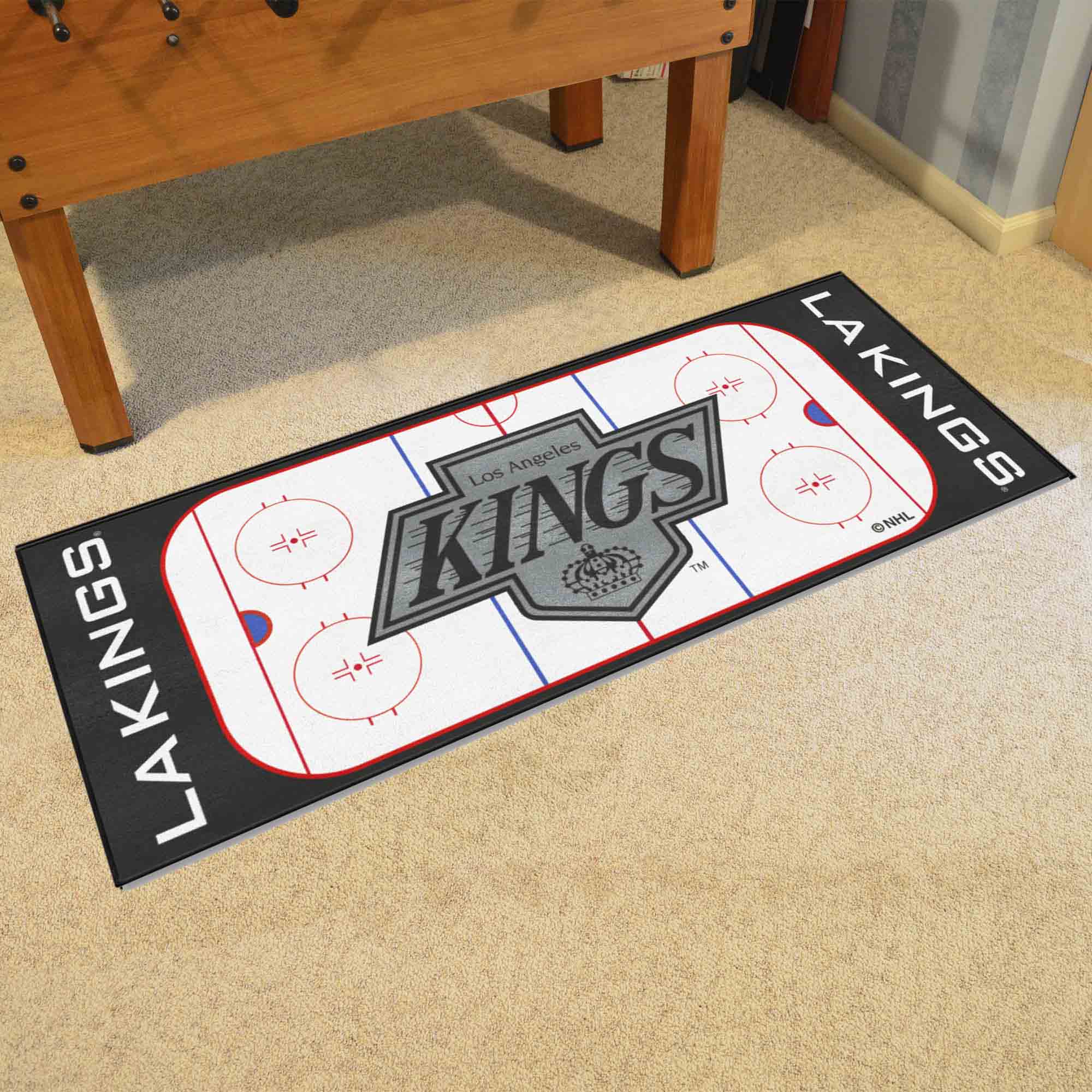 Retro NHL Los Angeles Kings Rink Runner - 30in. x 72in.