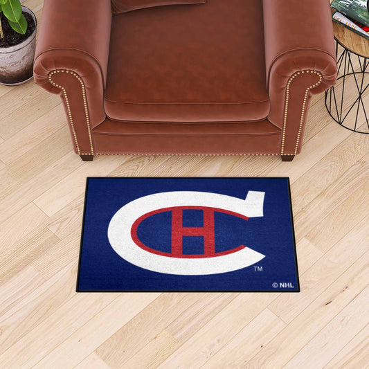 NHLRETRO Montreal Canadiens Starter Mat Accent Rug - 19in. x 30in. - Montreal Canadiens