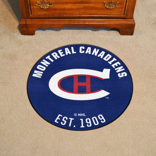 NHLRETRO Montreal Canadiens Roundel Rug - 27in. Diameter