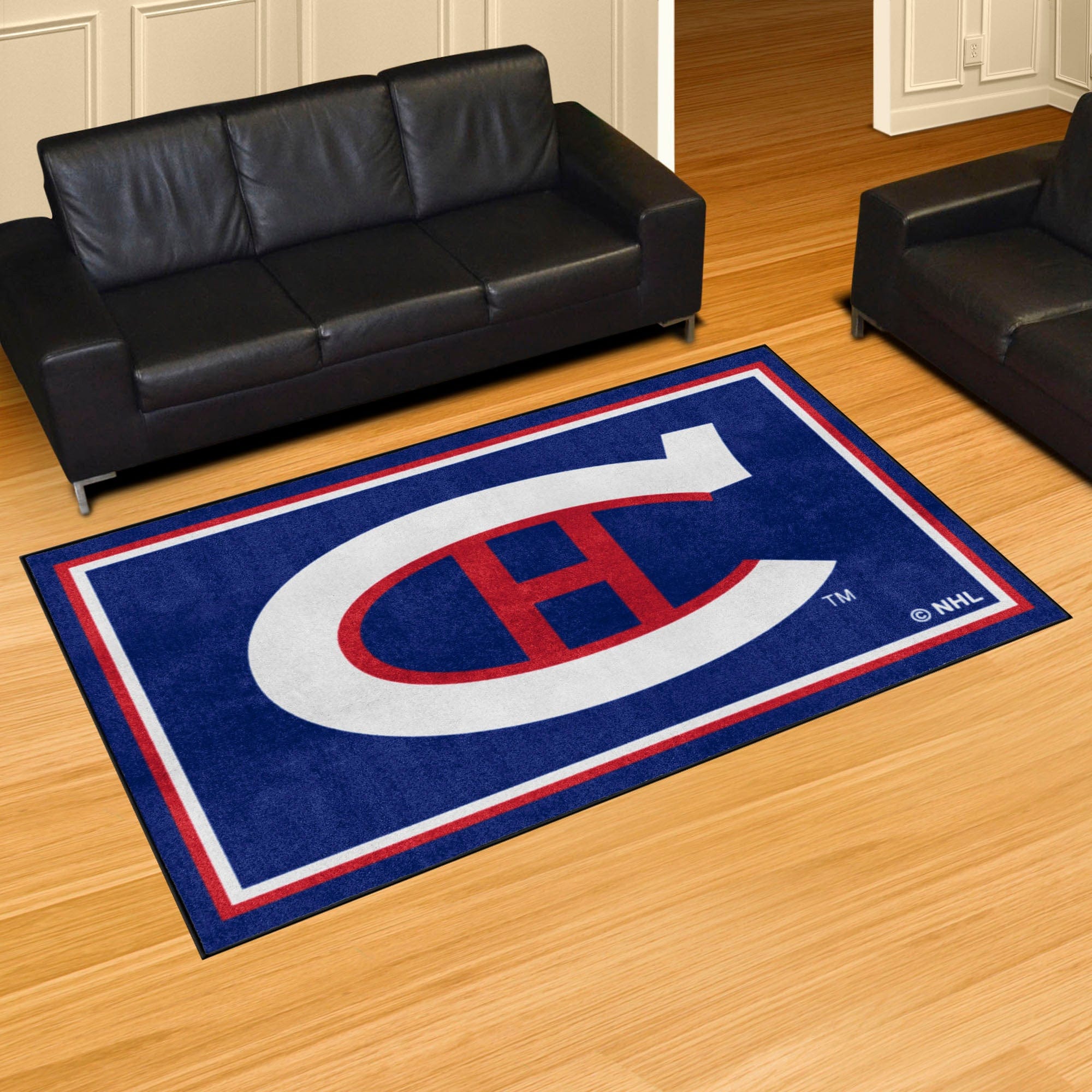 NHLRETRO Montreal Canadiens 5ft. x 8 ft. Plush Area Rug - Montreal Canadiens