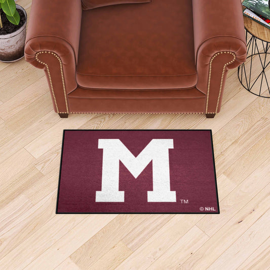 NHLRETRO Montreal Maroons Starter Mat Accent Rug - 19in. x 30in.