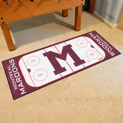 NHLRETRO Montreal Maroons Rink Runner - 30in. x 72in.