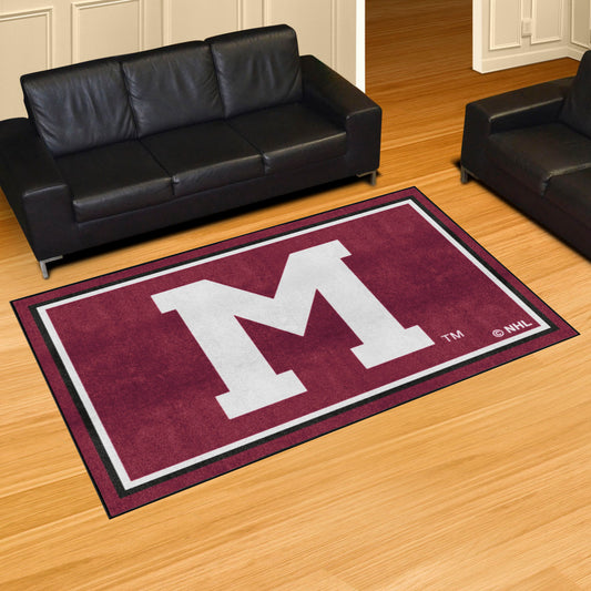 NHLRETRO Montreal Maroons 5ft. x 8 ft. Plush Area Rug