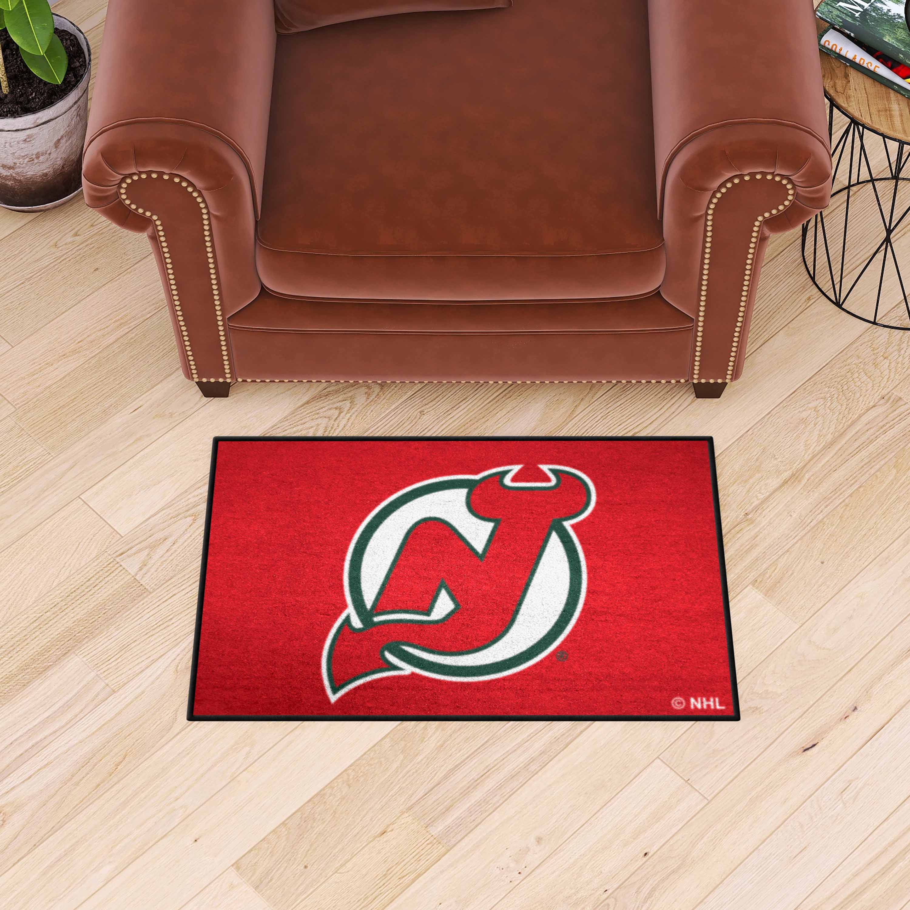 NHLRETRO New Jersey Devils Starter Mat Accent Rug - 19in. x 30in.