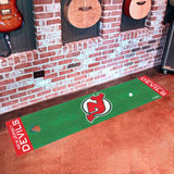 NHLRETRO New Jersey Devils Putting Green Mat - 1.5ft. x 6ft.