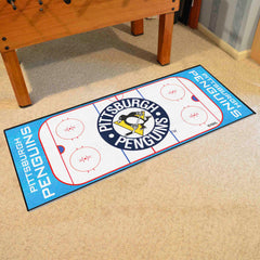 Retro NHL Pittsburgh Penguins Rink Runner - 30in. x 72in. - Pittsburgh Penguins