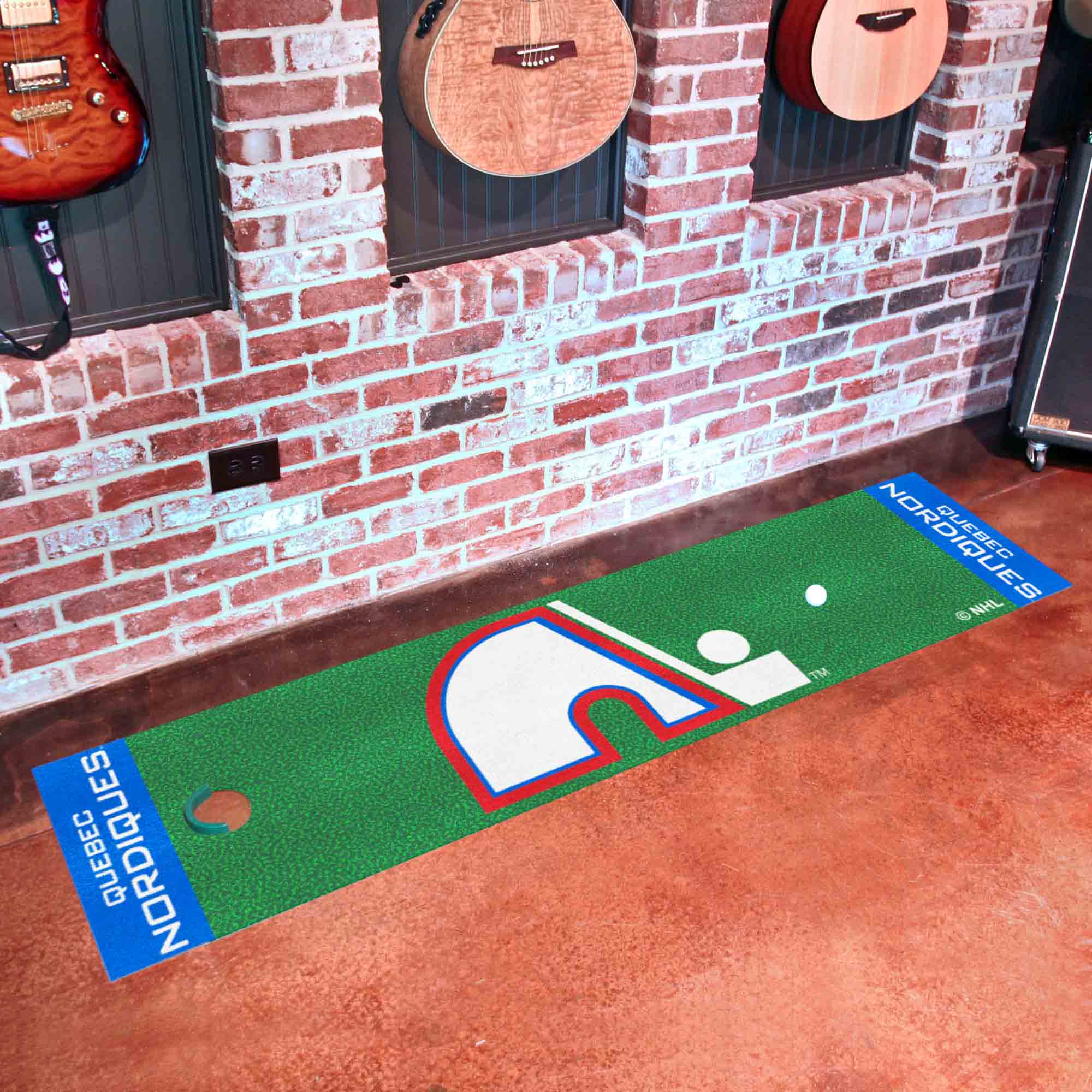 NHLRETRO Quebec Nordiques Putting Green Mat - 1.5ft. x 6ft.