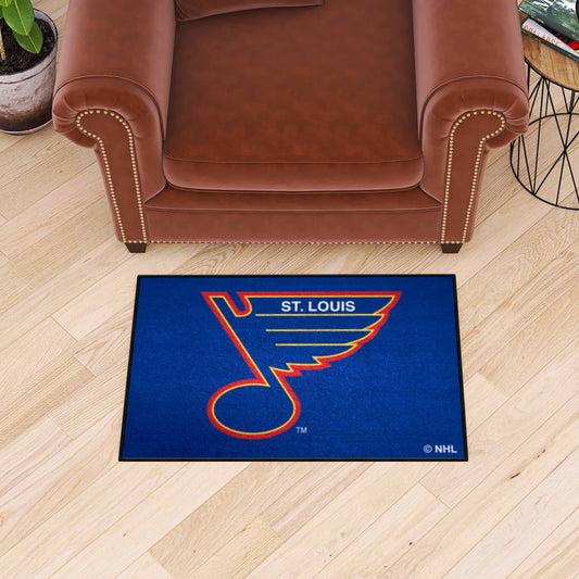 NHLRETRO St. Louis Blues Starter Mat Accent Rug - 19in. x 30in. - St. Louis Blues