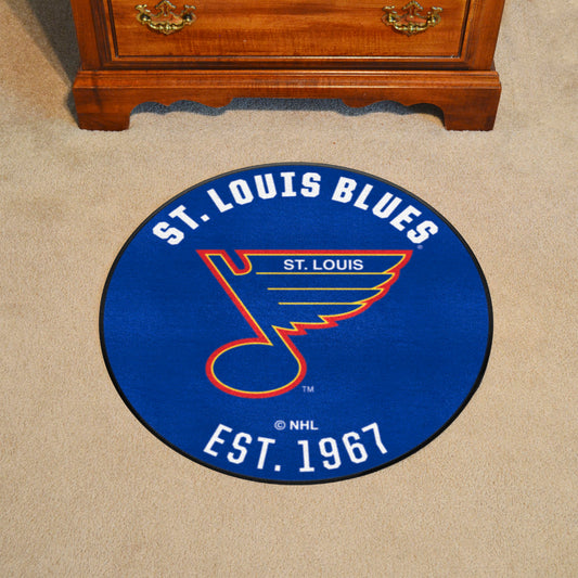 NHLRETRO St. Louis Blues Roundel Rug - 27in. Diameter