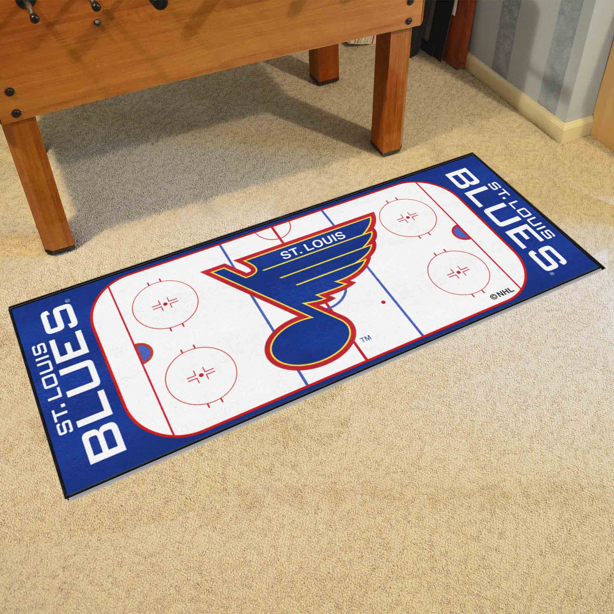 NHLRETRO St. Louis Blues Rink Runner - 30in. x 72in. - St. Louis Blues