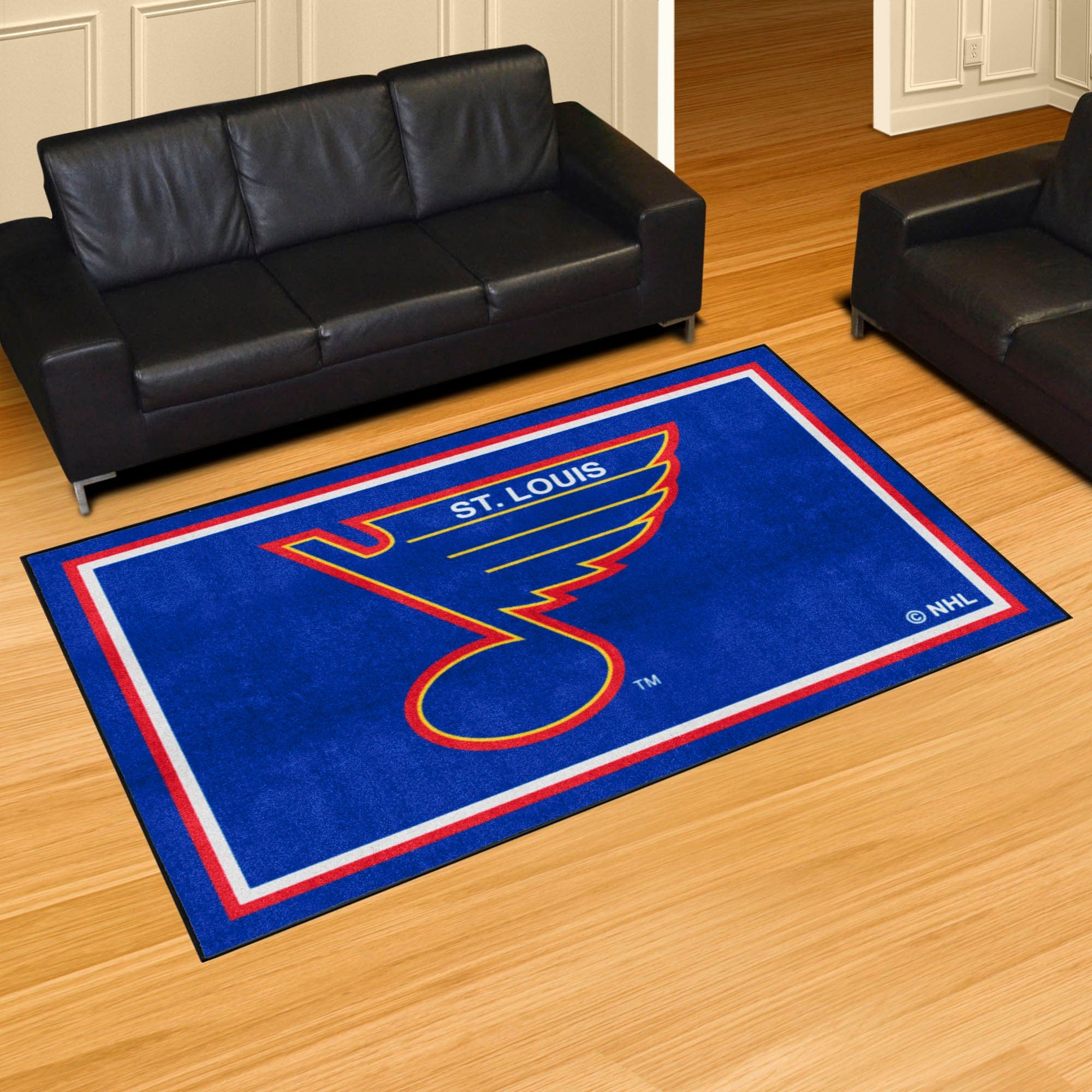 NHLRETRO St. Louis Blues 5ft. x 8 ft. Plush Area Rug - St. Louis Blues