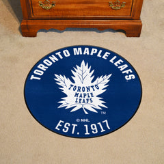 NHLRETRO Toronto Maple Leafs Roundel Rug - 27in. Diameter - Toronto Maple Leafs