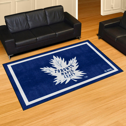 NHLRETRO Toronto Maple Leafs 5ft. x 8 ft. Plush Area Rug - Toronto Maple Leafs