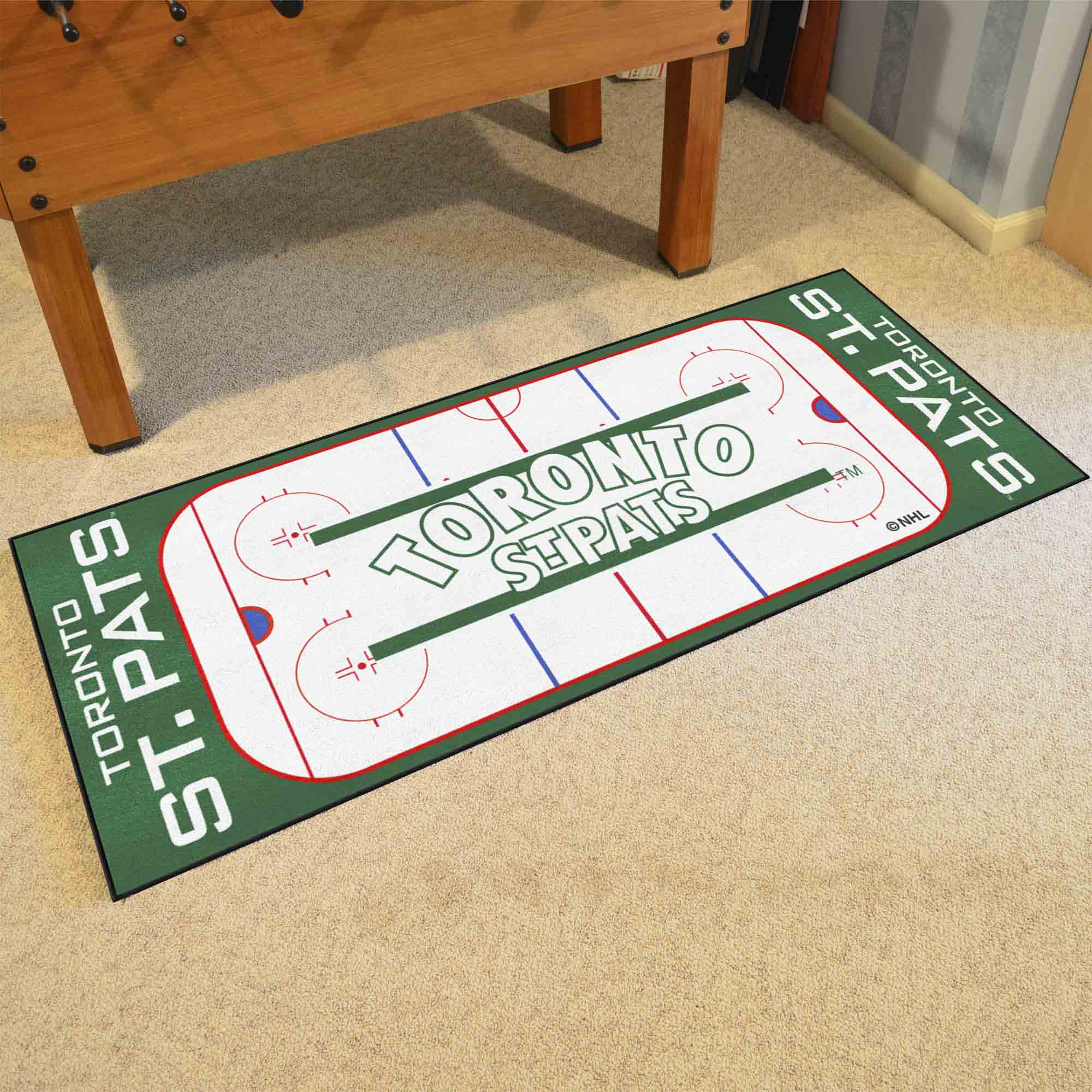 NHLRETRO Toronto St. Pats Rink Runner - 30in. x 72in. - Toronto St. Pats