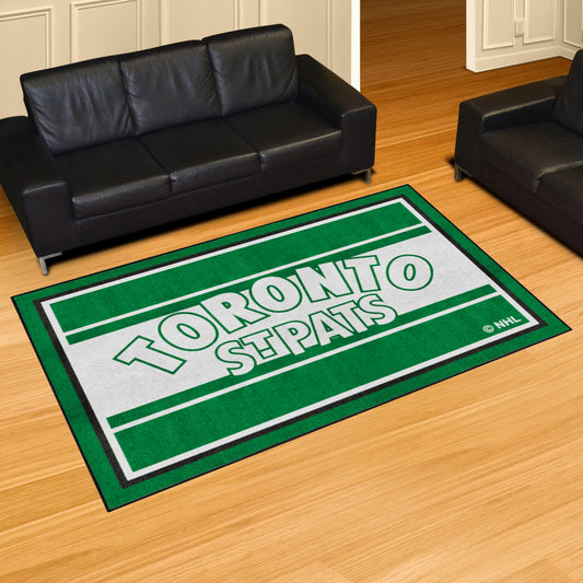 NHLRETRO Toronto St. Pats 5ft. x 8 ft. Plush Area Rug - Toronto St. Pats