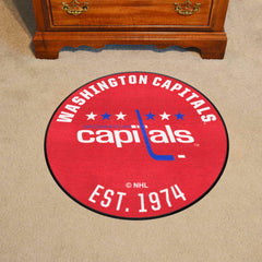 NHLRETRO Washington Capitals Roundel Rug - 27in. Diameter