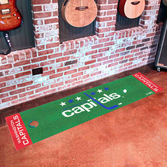 NHLRETRO Washington Capitals Putting Green Mat - 1.5ft. x 6ft.