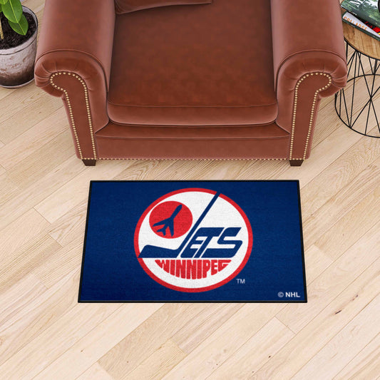 Retro NHL Winnipeg Jets Starter Mat Accent Rug - 19in. x 30in. - Winnipeg Jets