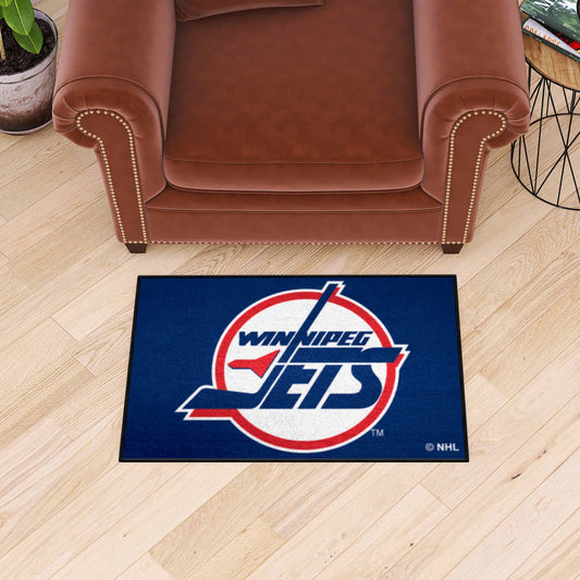 Retro NHL Winnipeg Jets Starter Mat Accent Rug - 19in. x 30in. - Winnipeg Jets