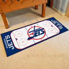 Retro NHL Winnipeg Jets Rink Runner - 30in. x 72in.