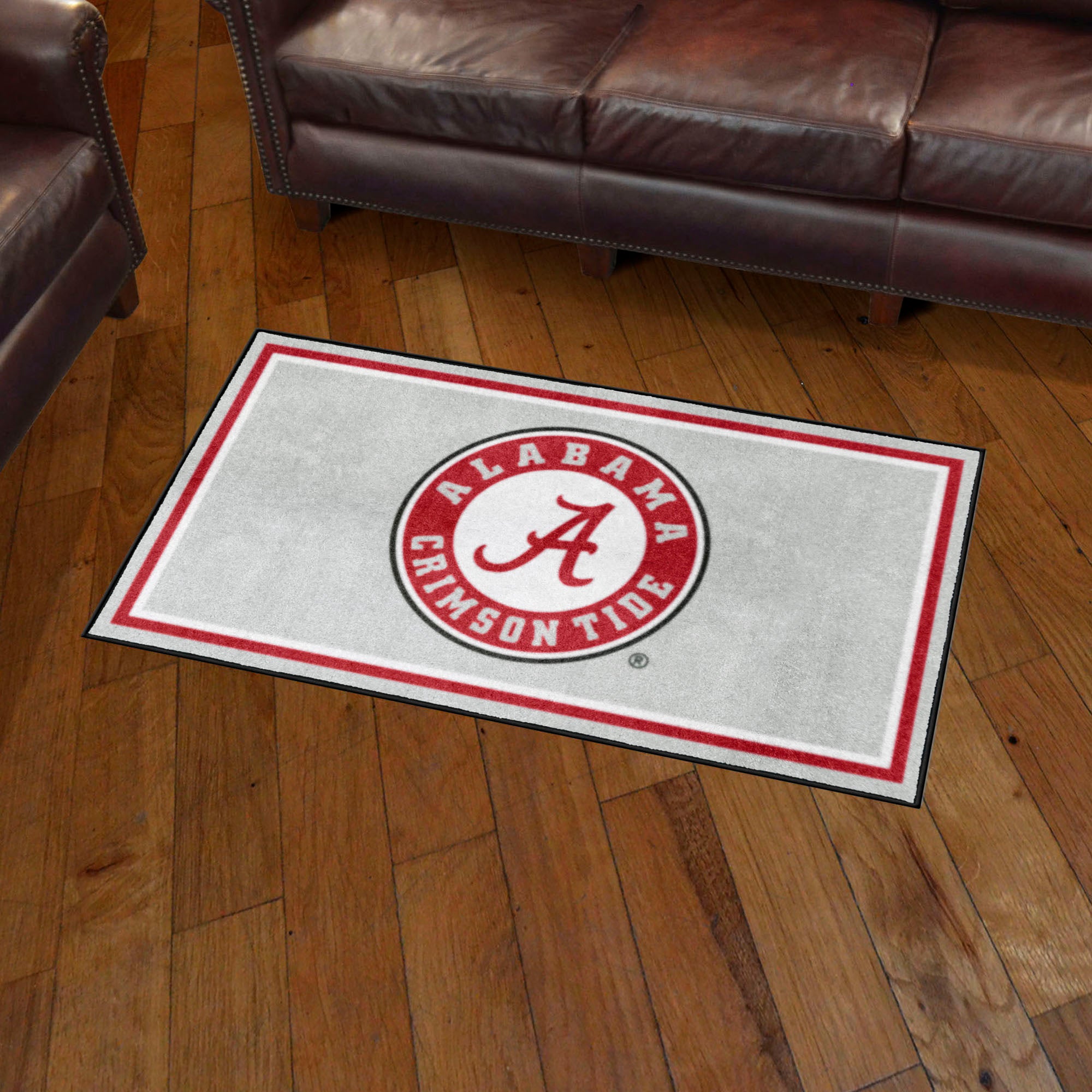 Alabama Crimson Tide 3ft. x 5ft. Plush Area Rug, Round Logo