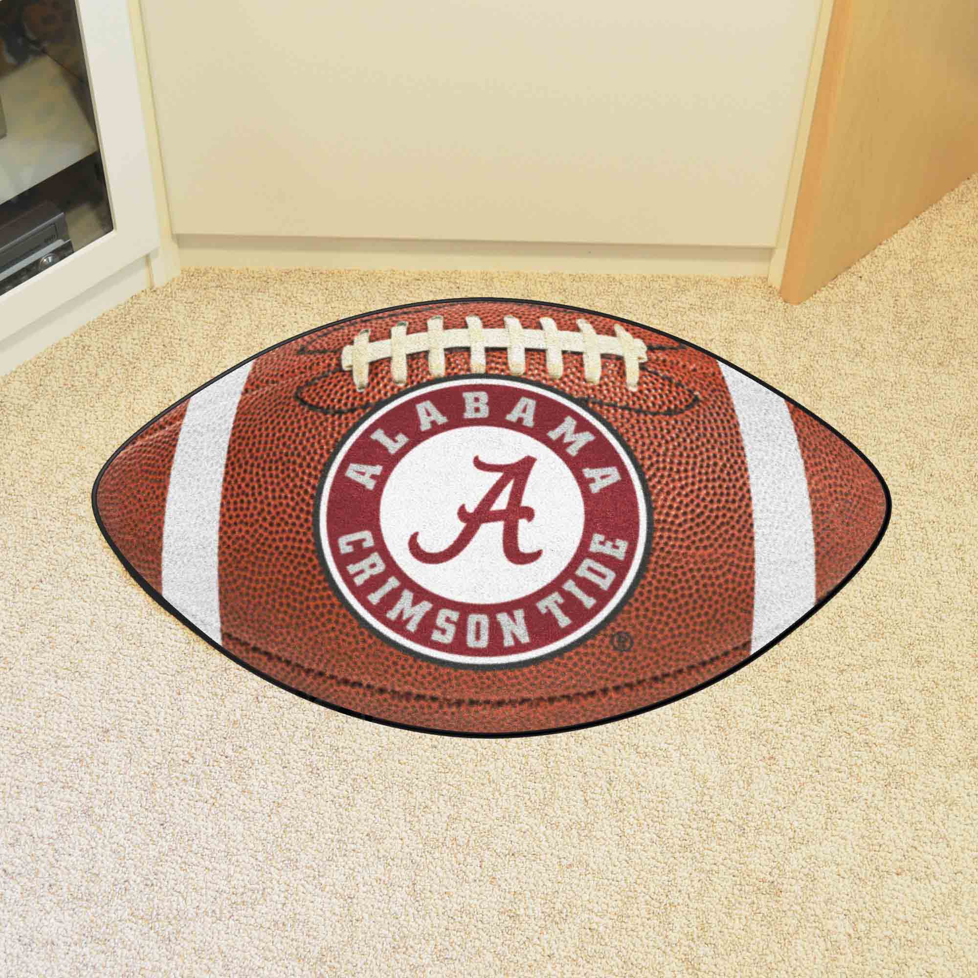 Alabama Crimson Tide Football Rug - 20.5in. x 32.5in.