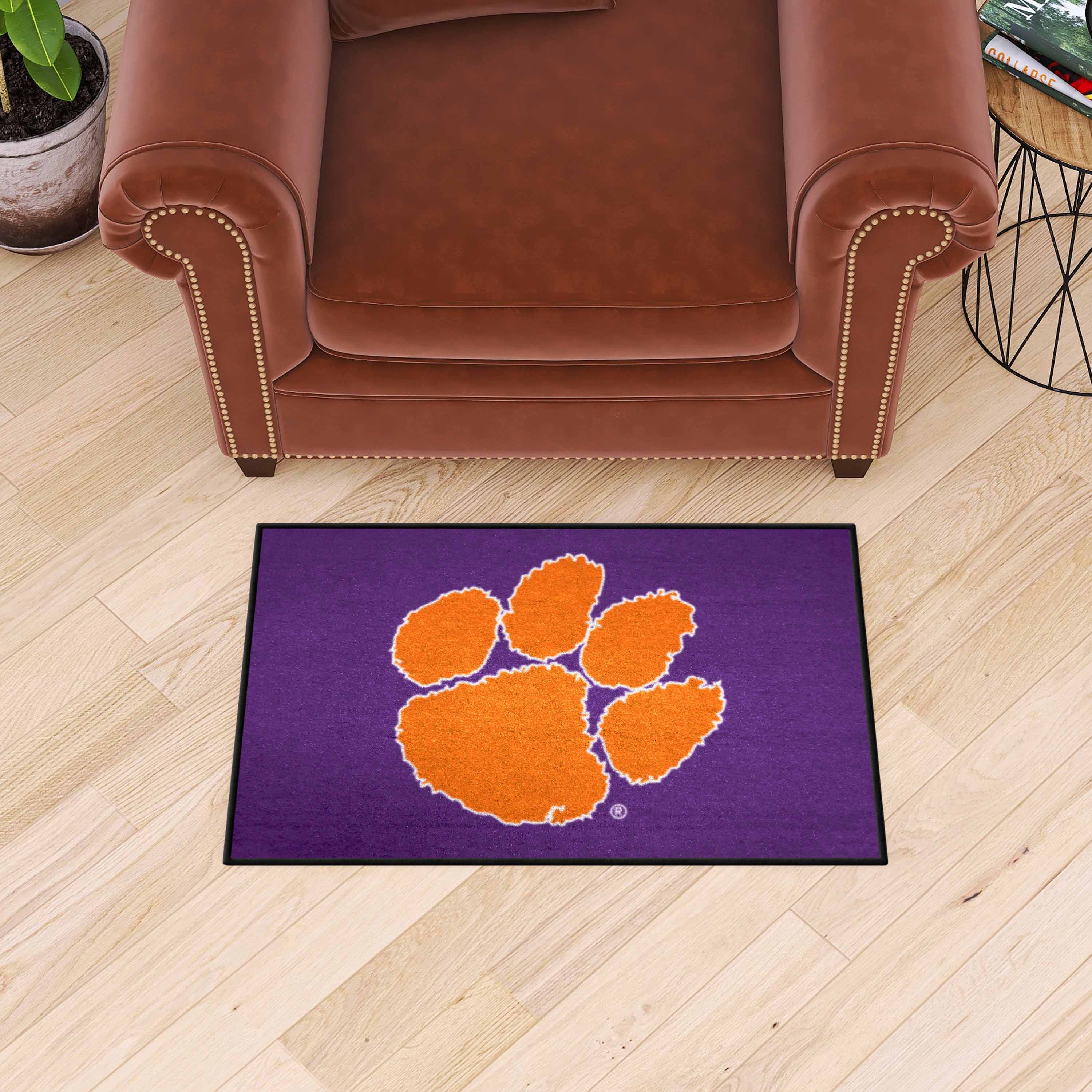 Clemson Tigers Starter Mat Accent Rug, Purple - 19in. x 30in.