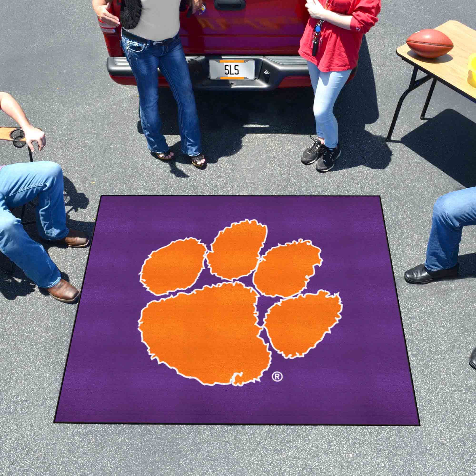 Clemson Tigers Tailgater Rug, Purple - 5ft. x 6ft. - Clemson