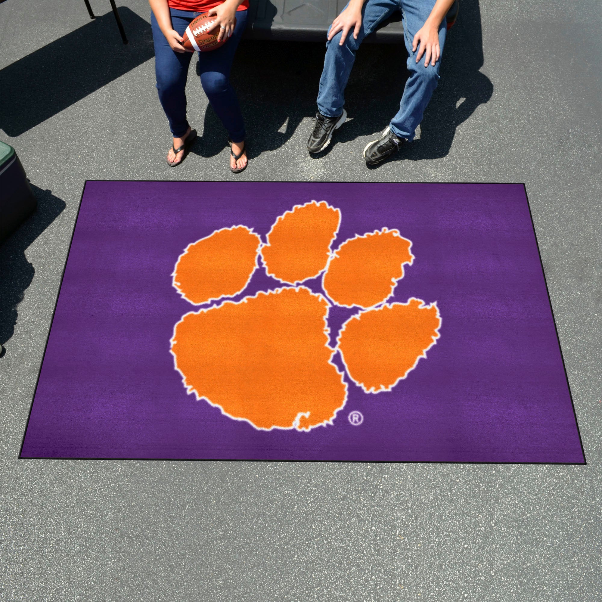 Clemson Tigers Ulti-Mat Rug, Purple - 5ft. x 8ft.