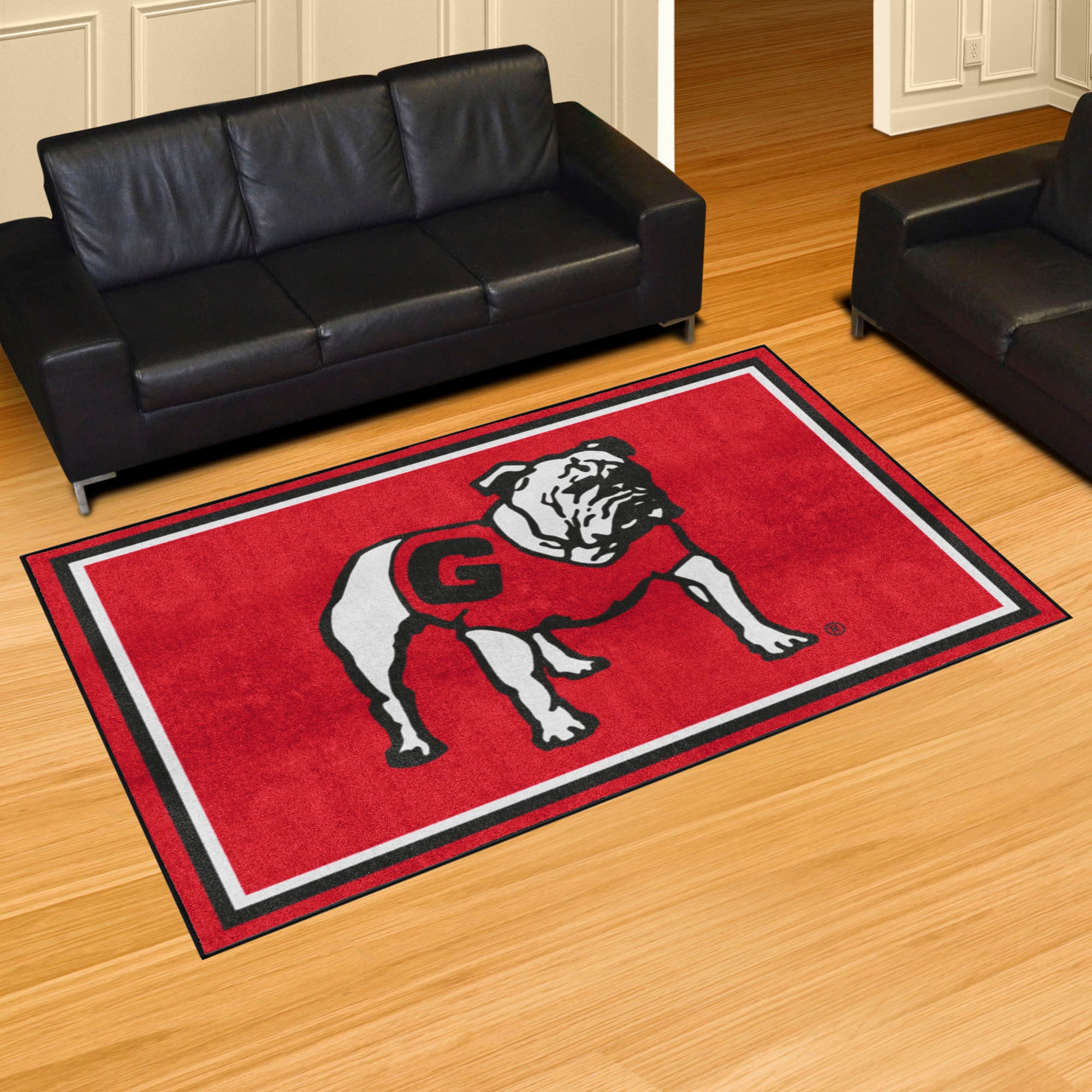 Georgia Bulldogs 5ft. x 8 ft. Plush Area Rug