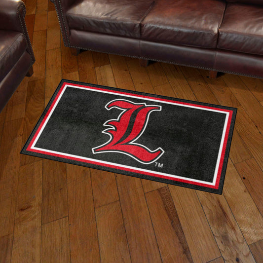 Louisville Cardinals 3ft. x 5ft. Plush Area Rug