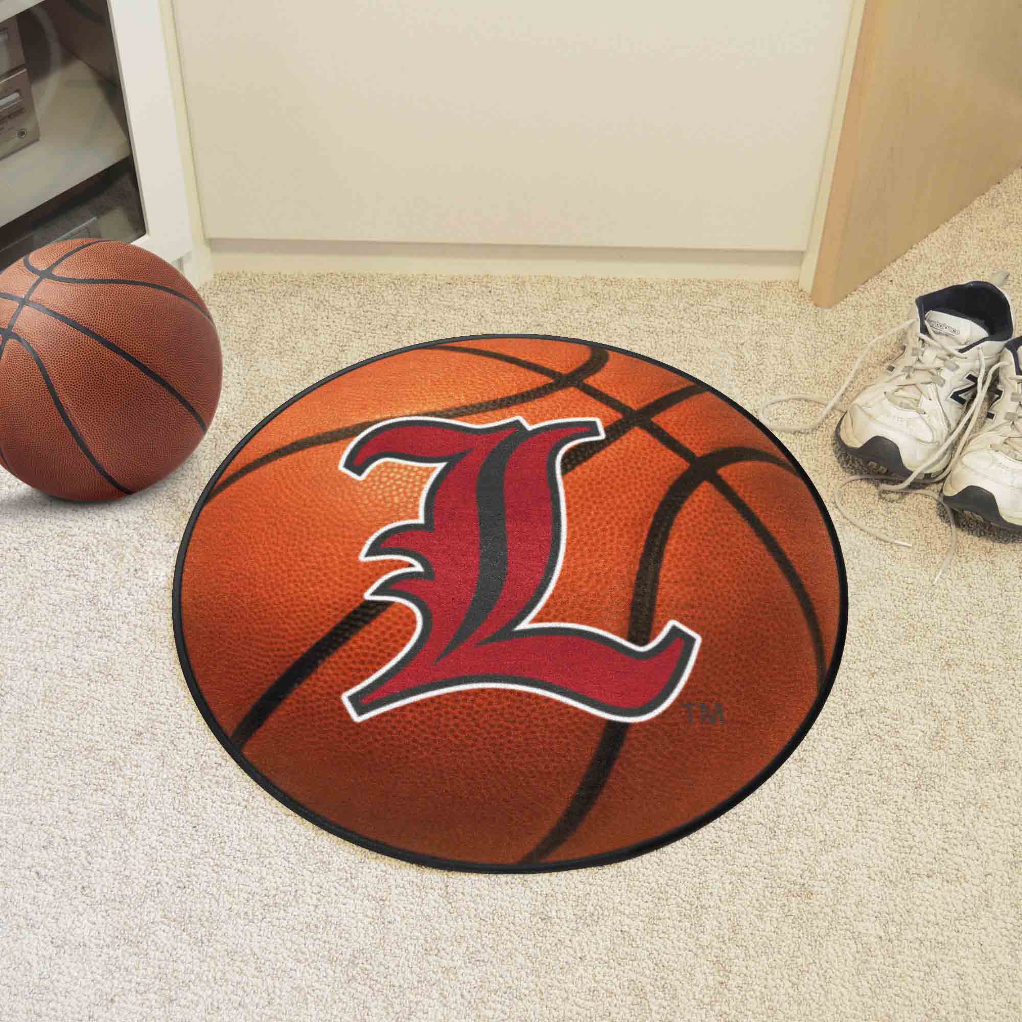 Louisville Cardinals Basketball Rug - 27in. Diameter