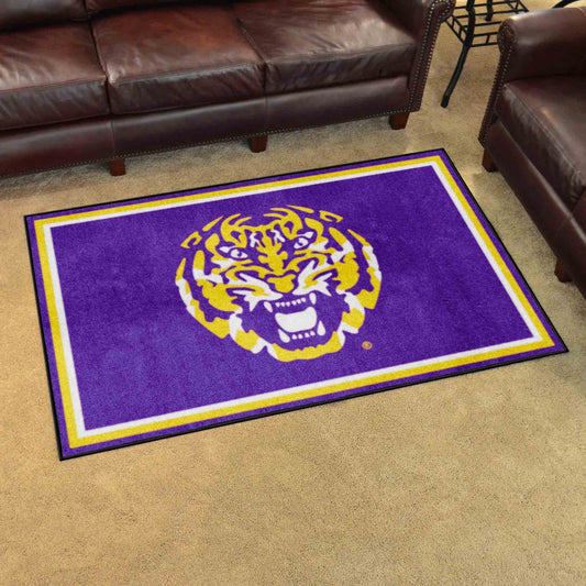 LSU Tigers 4ft. x 6ft. Plush Area Rug