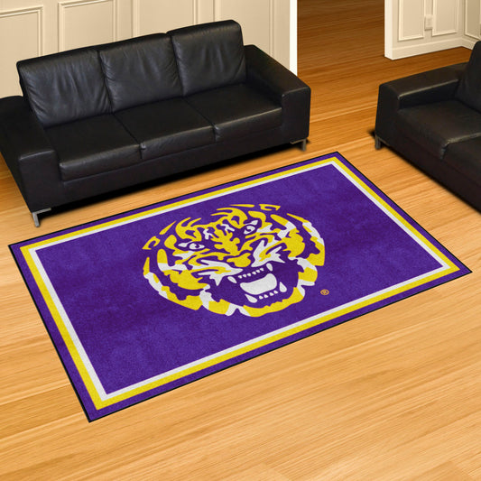 LSU Tigers 5ft. x 8 ft. Plush Area Rug