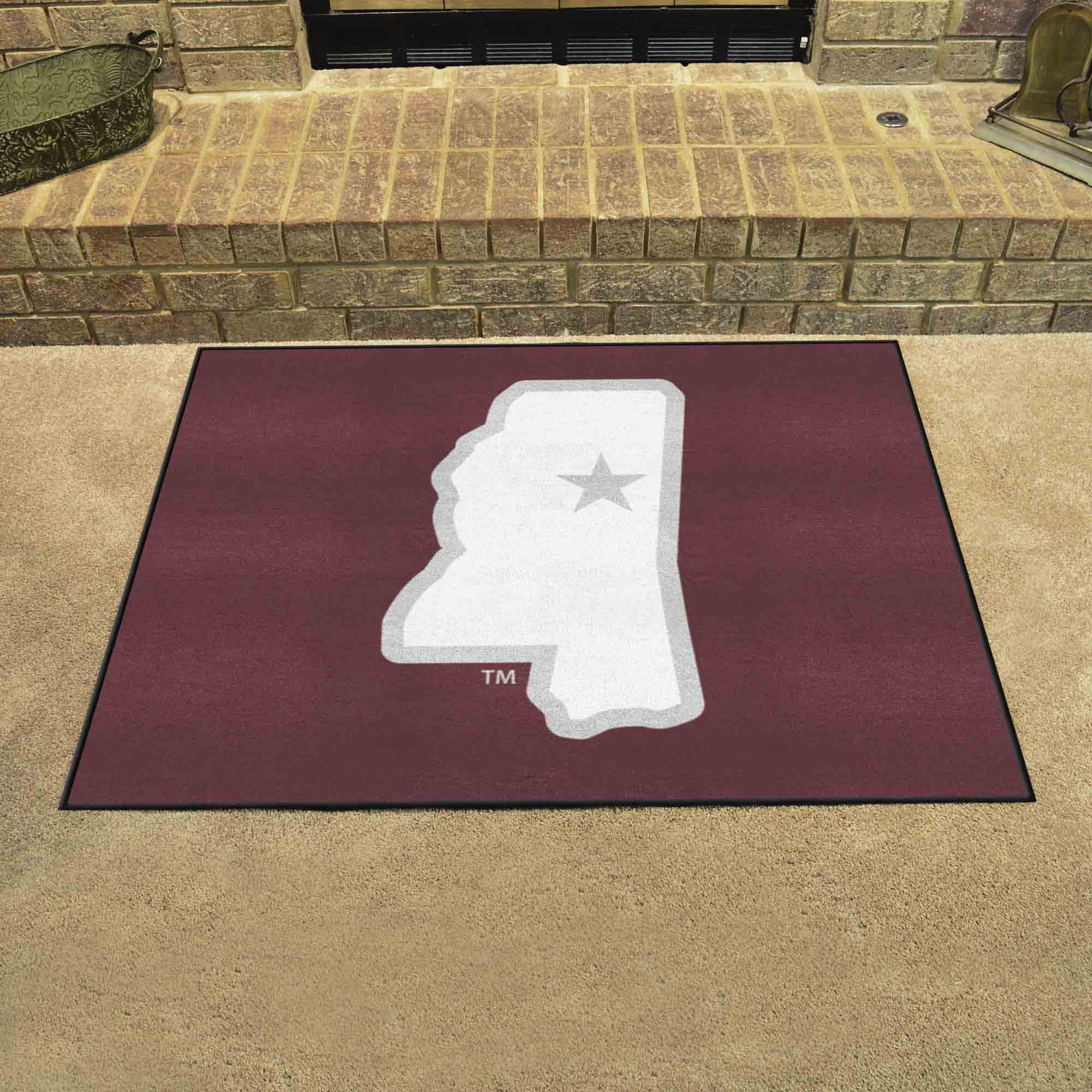 Mississippi State Bulldogs All-Star Rug, State Logo - 34 in. x 42.5 in.