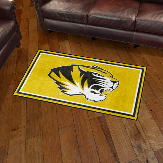 Missouri Tigers 3ft. x 5ft. Plush Area Rug, Yellow