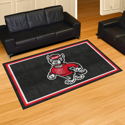 NC State Wolfpack 5ft. x 8 ft. Plush Area Rug - NC State