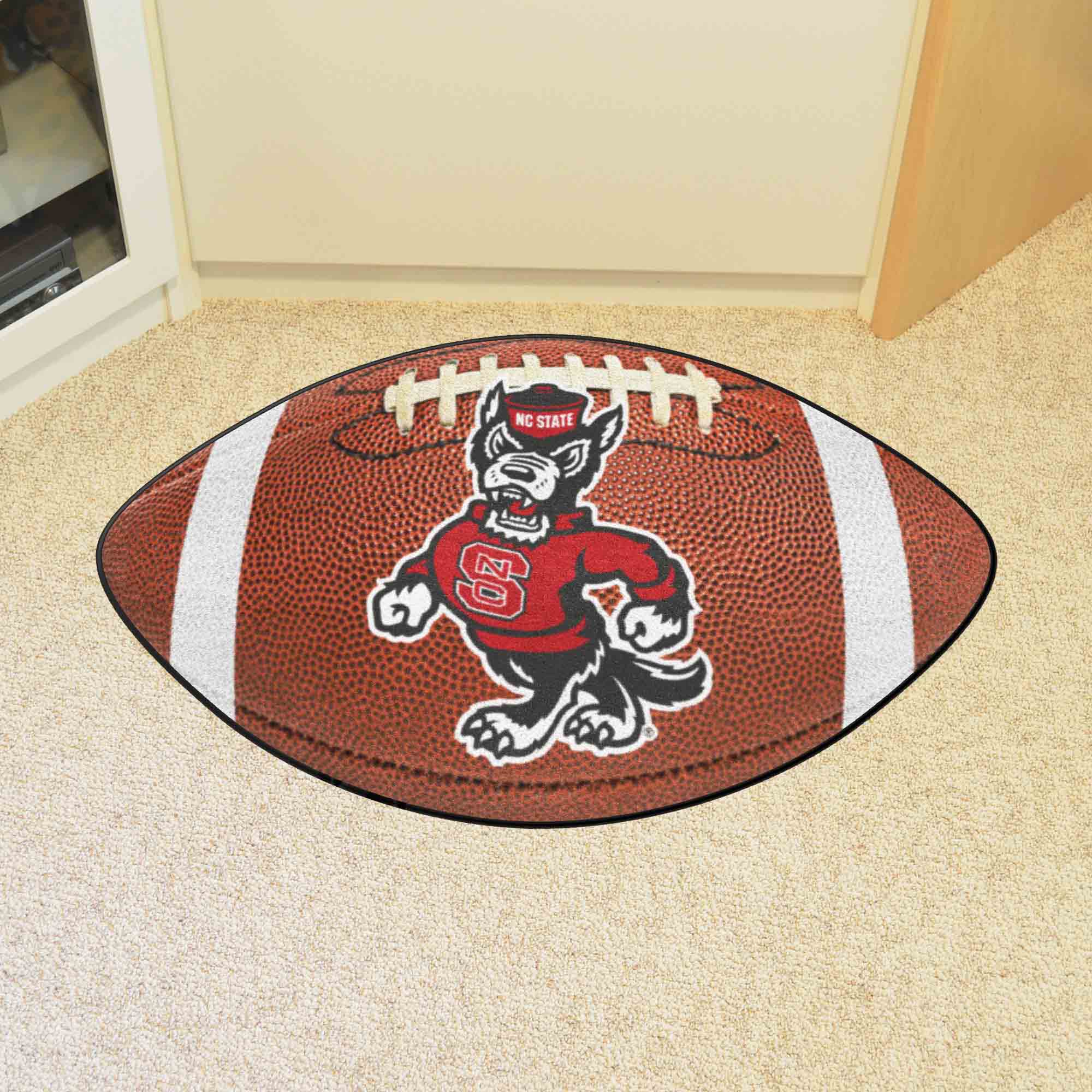 NC State Wolfpack Football Rug - 20.5in. x 32.5in. - NC State