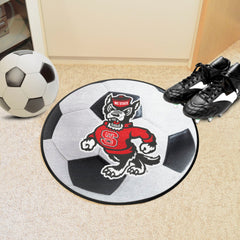 NC State Wolfpack Soccer Ball Rug - 27in. Diameter - NC State