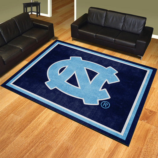 North Carolina Tar Heels 8ft. x 10 ft. Plush Area Rug, Navy Blue