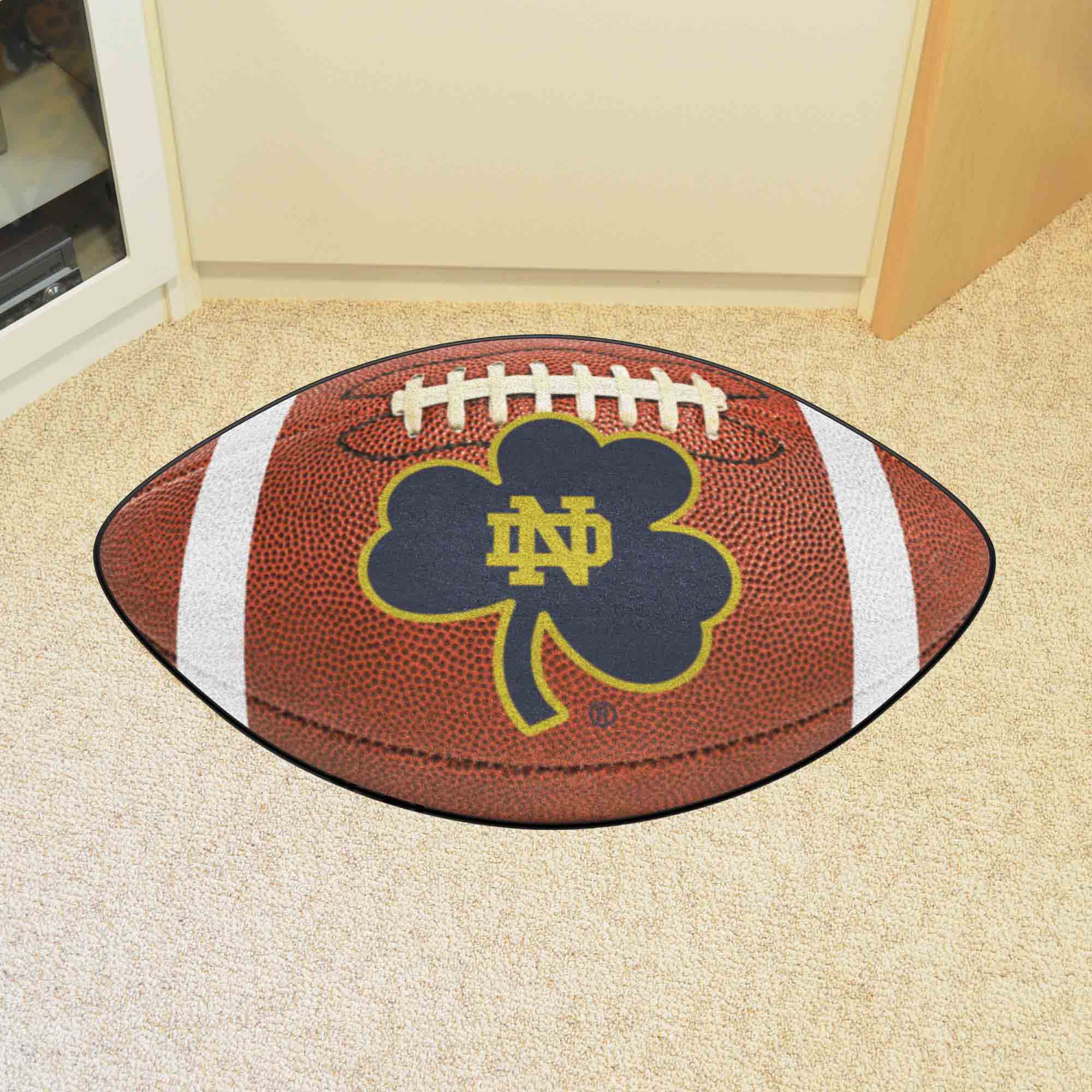 Notre Dame Fighting Irish Football Rug - 20.5in. x 32.5in.