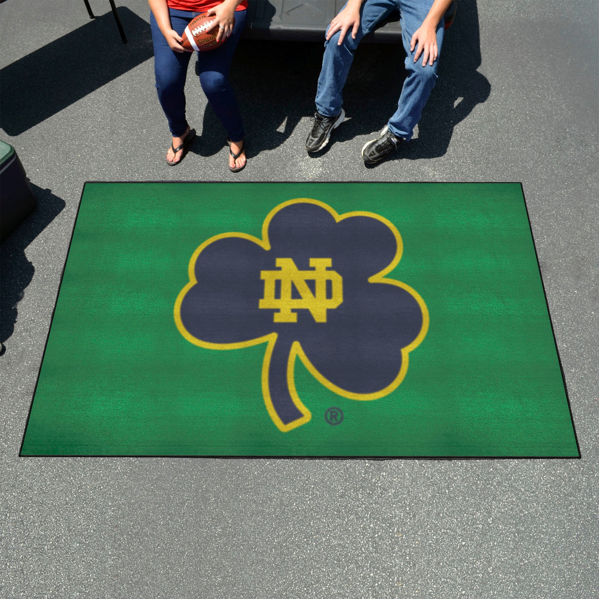 Notre Dame Fighting Irish Ulti-Mat Rug, Clover Logo - 5ft. x 8ft.