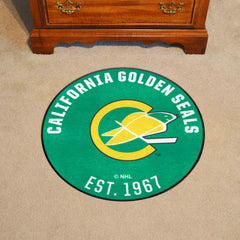 NHLRETRO California Golden Seals Roundel Rug - 27in. Diameter