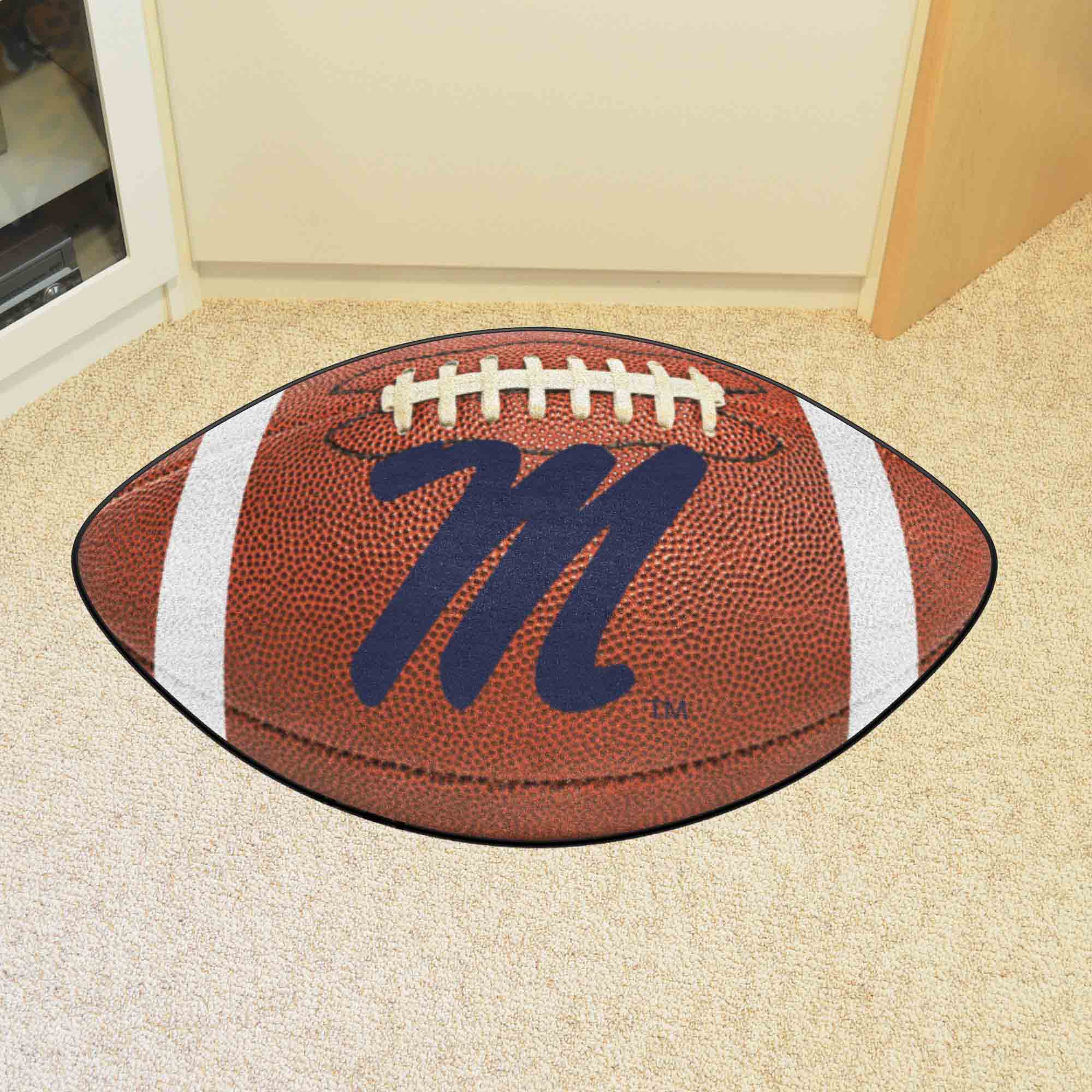 Ole Miss Rebels Football Rug - 20.5in. x 32.5in. - Ole Miss