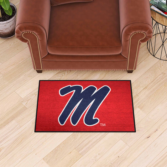 Ole Miss Rebels Starter Mat Accent Rug - 19in. x 30in. - Ole Miss