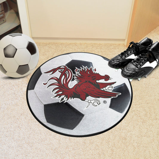 South Carolina Gamecocks Soccer Ball Rug - 27in. Diameter