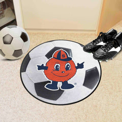 Syracuse Orange Soccer Ball Rug, Otto Mascot Logo - 27in. Diameter