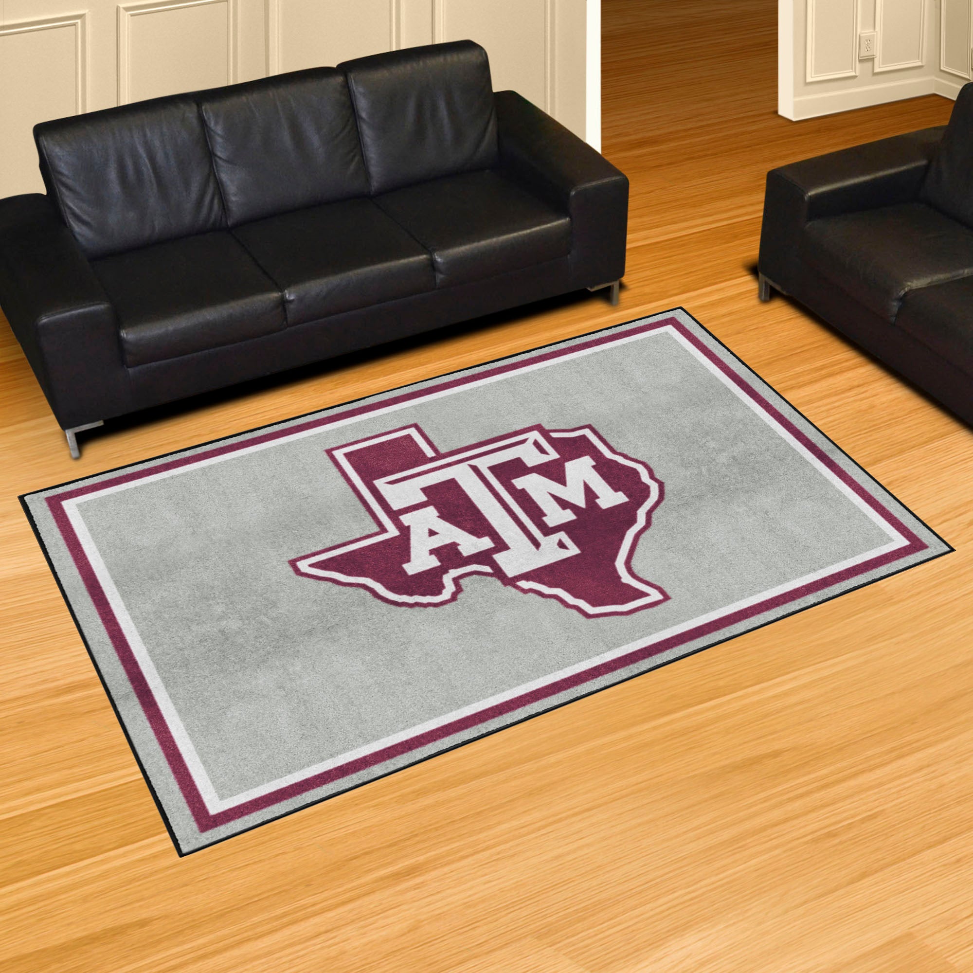 Texas A&M Aggies 5ft. x 8 ft. Plush Area Rug, Gary