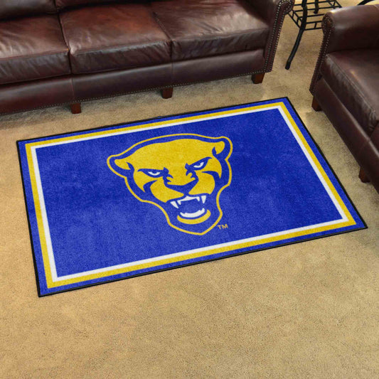 Pitt Panthers 4ft. x 6ft. Plush Area Rug, Panther Logo